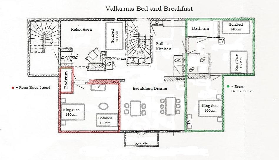 Vallarnas Bed & Breakfast Фалькенберг Екстер'єр фото